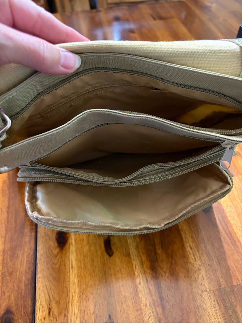 NEW Paleontology Dinosaur Skeleton Canvas Messenger Bag &Matching Fossil Lanyard - Picture 4 of 7